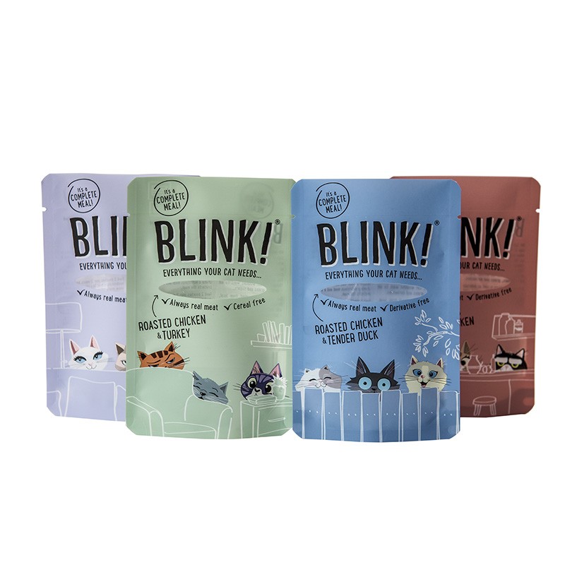 retort stand up pouches for wet pet food